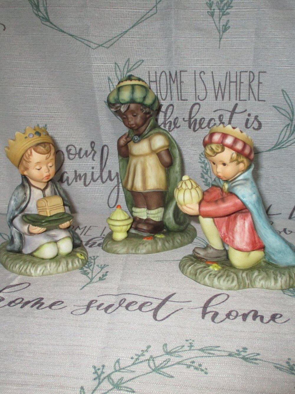 "GASPAR", “BALTHAZAR” & “MELICHIOR” 1996 Goebel Berta Hummel Nativity Figurines